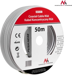 Câble coaxial satellite 1.0CCS RG6 50M