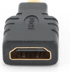 Adaptateur HDMI (femelle) vers Micro‑HDMI (mâle) avec contacts plaqués or