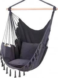 Fauteuil suspendu brésilien MalTec gris foncé