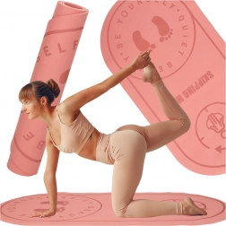 Tapis d'exercice et de saut rose