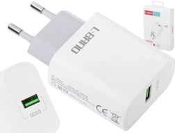 Chargeur secteur USB 15 W avec charge rapide QC 3.0 L-BRNO blanc