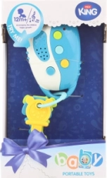 Clés bleues interactives à piles pour tout-petits