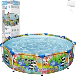 Piscine enfant à cadre colorée BESTWAY 274 × 66 cm