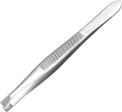 Pince à épiler inclinée de précision