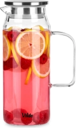 Carafe en verre avec couvercle 1,5 l