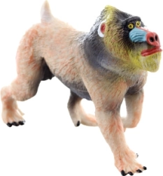 Figurine en plastique mandrill 10 cm