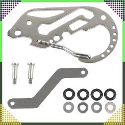 Mousqueton multifonction pour clés – mini multitool en acier inoxydable