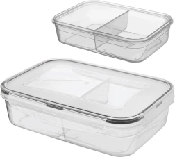 Boîte alimentaire compartimentée avec couvercle et joint 1 l