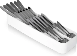Organisateur blanc pour couverts à insérer dans un tiroir 39 × 11,5 cm