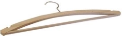 Cintre de costume en bois pour hommes avec crochet et encoches, ciré