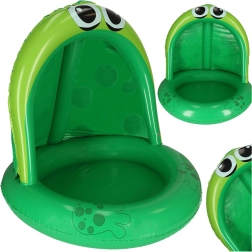 Piscine gonflable pour enfants grenouille avec abri