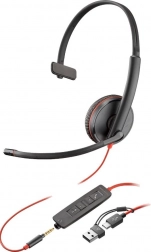 Casque Blackwire Mono USB avec connecteur 3,5 mm