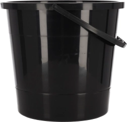 Seau 10 l – noir, fabrication polonaise
