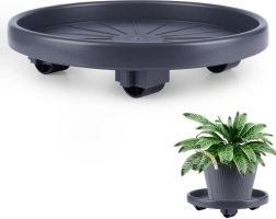 Support à roulettes pour pot de fleurs 30 cm