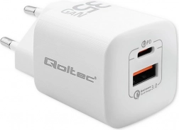 chargeur secteur 35 W GaN Ultra, USB‑C PD + USB‑A, blanc