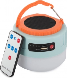 Lanterne LED de camping solaire avec USB et télécommande