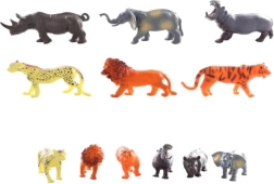 Animaux sauvages – set de 12 figurines en plastique