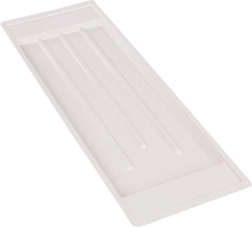Bac d’égouttage pour égouttoir à vaisselle à deux niveaux de 60 cm – Blanc
