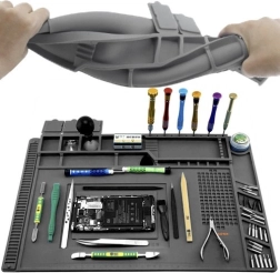 Tapis de service en silicone avec organiseur 30 × 45 cm BIG7REN/Bigstren