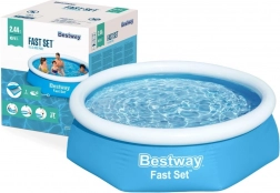 piscine autoportante avec boudin supérieur 244 × 61 cm BESTWAY Fast Set