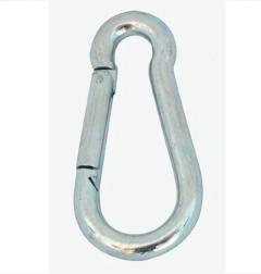 Mousqueton galvanisé 40 × 4 mm, lot de 10 pcs