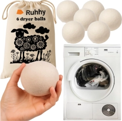 Boules de laine Ruhhy pour sèche-linge - 6 pcs