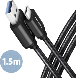 Câble USB-C à USB-A 1,5 m USB 3.2 Gen 1 3A ALU tressé
