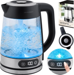 Bouilloire électrique en verre Berdsen avec réglage de la température, 1,8 l