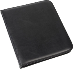 Conférencier A5 noir mat avec mécanisme à 4 anneaux