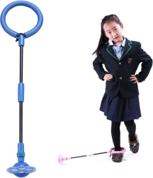 Corde à sauter / cerceau de cheville pliable - bleu