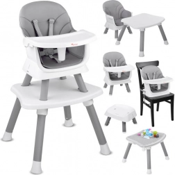 Chaise haute pour enfant 6-en-1 – Gris