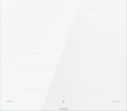 Plaque de cuisson à induction GORENJE, blanche, 4 zones, BigZone 23 cm et PowerBoost