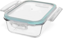Bocal alimentaire en verre avec couvercle étanche et joint 1 l