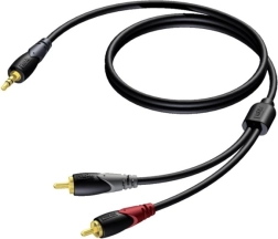 Câble audio jack 3,5 mm stéréo vers 2× RCA (cinch) 3 m