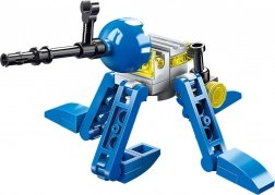 Jeu de construction Qman robot pompom 3 en 1