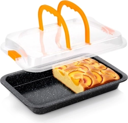 Moule à pâtisserie en granit avec couvercle 36 × 23 × 4,5 cm