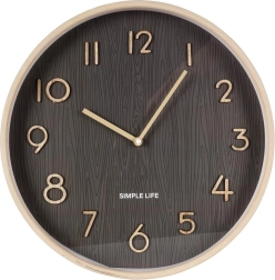 Horloge murale grise 38 cm