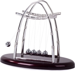 Pendule de Newton XL – décoration de bureau antistress (5 billes)
