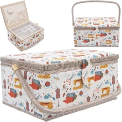 Boîte à couture – panier de couture 30 × 23 × 16 cm