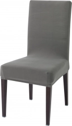 Housses élastiques pour assises de chaises, gris – lot de 8 pièces