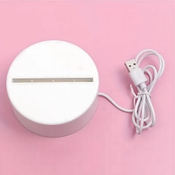 Veilleuse LED nocturne cœur illusion 3D sur USB