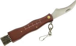 Couteau pliant pour champignons avec brosse et étui