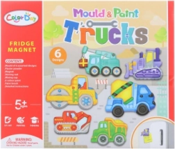 Fabrication d’aimants – coffret créatif véhicules de chantier