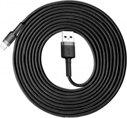 Baseus Cafule câble USB–Lightning 3 m, 2 A, noir/gris