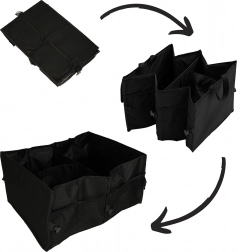Organisateur pliable pour coffre de voiture – grand trieur textile