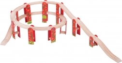 Bigjigs Rail ensemble de rails en bois à niveaux multiples