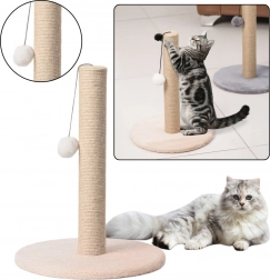 Arbre à griffer pour chats – poteau 40 × 30 cm, beige