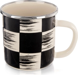 Mug émaillé Damier 400 ml