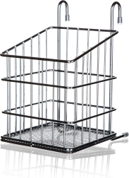 Panier suspendu pour couverts VARIELLA, chrome, 12 × 15 × 19 cm