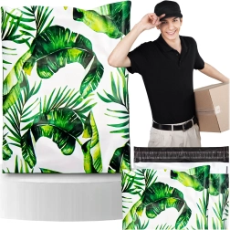 Enveloppes de courrier Foliopak 255 × 370 mm, feuilles vertes, 50 pcs